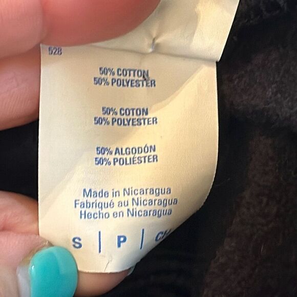 Mens Black Word Art Skull Hoodie size S Small - Picture 5 of 6